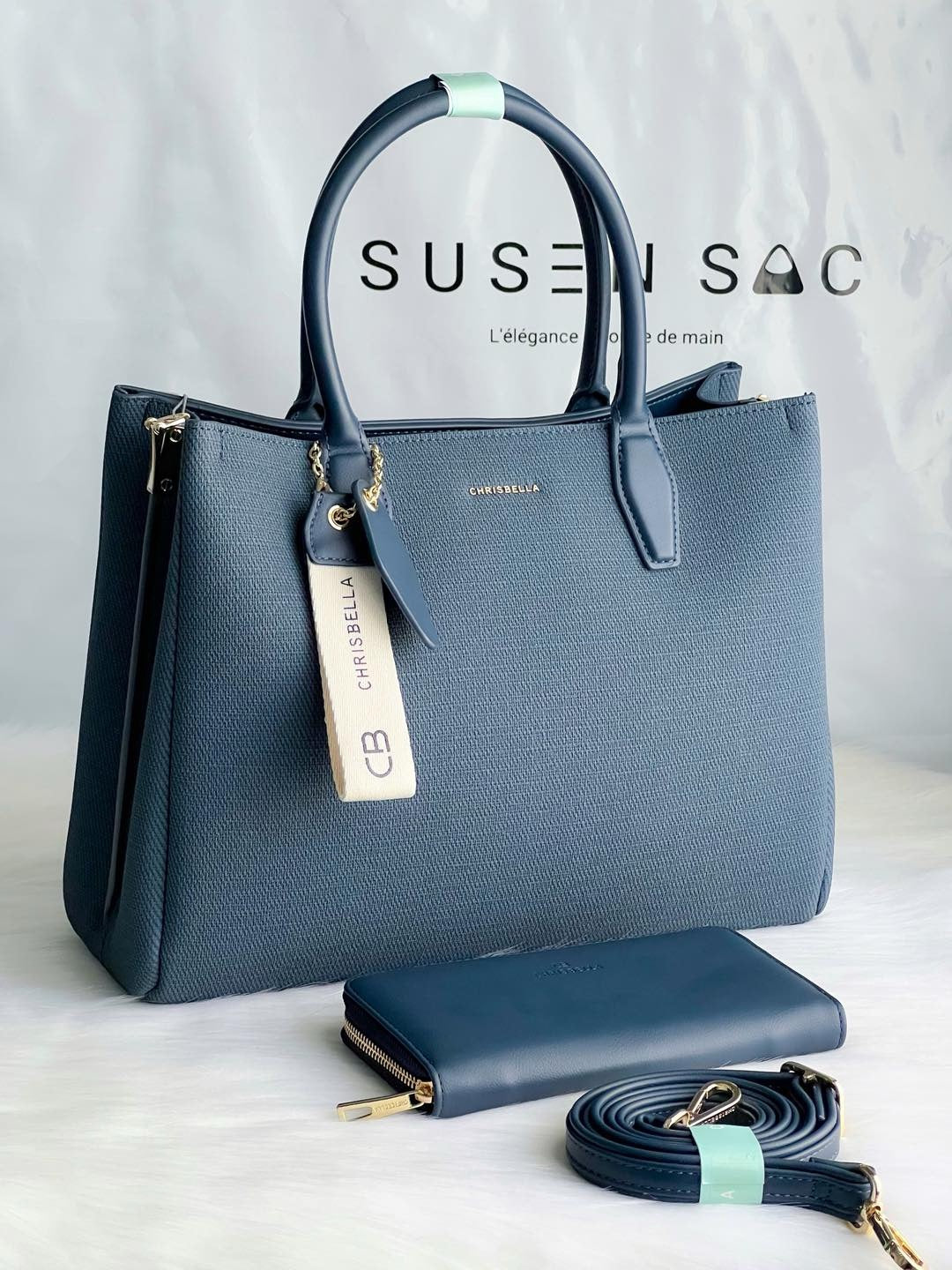 Collection Été 2025 sac à main + pochette Chrisbella – Élégance naturelle et fonctionnalité