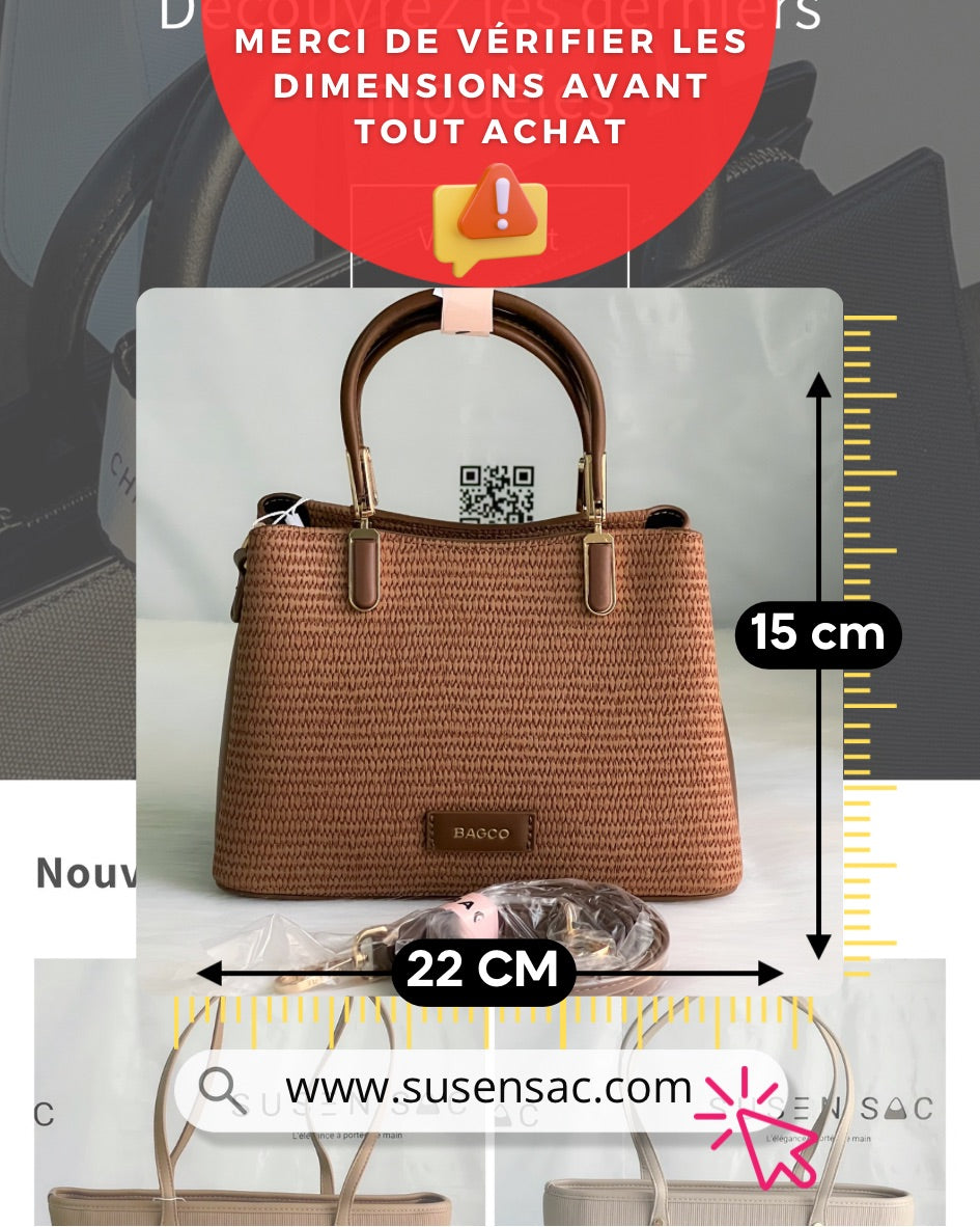 Sac d’été BAGCO – Élégance tressée et allure naturelle