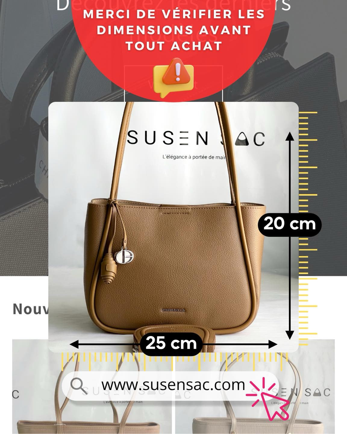 Sac Chrisbella – Élégance minimaliste et finition soignée