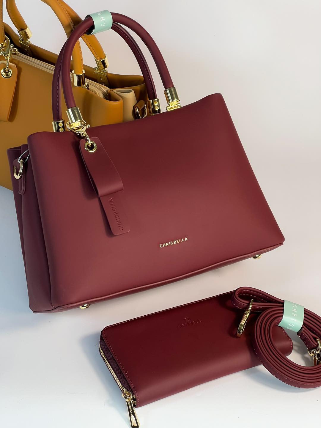 Sac à main Chrisbella avec pochette assortie – Élégance et praticité