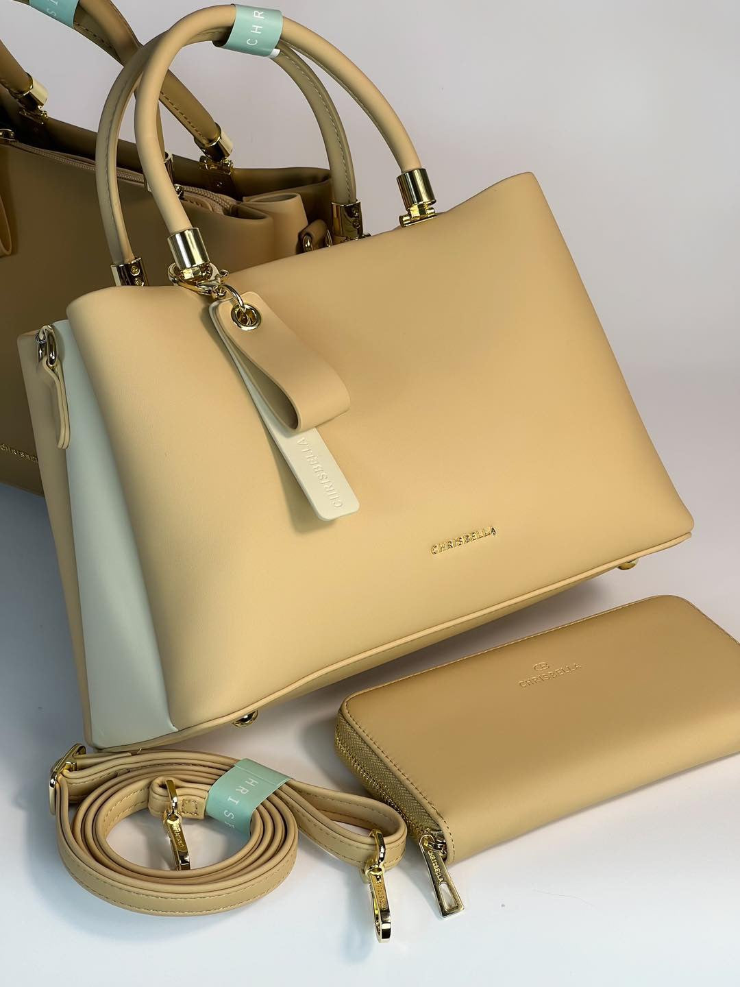 Sac à main Chrisbella avec pochette assortie – Élégance et praticité