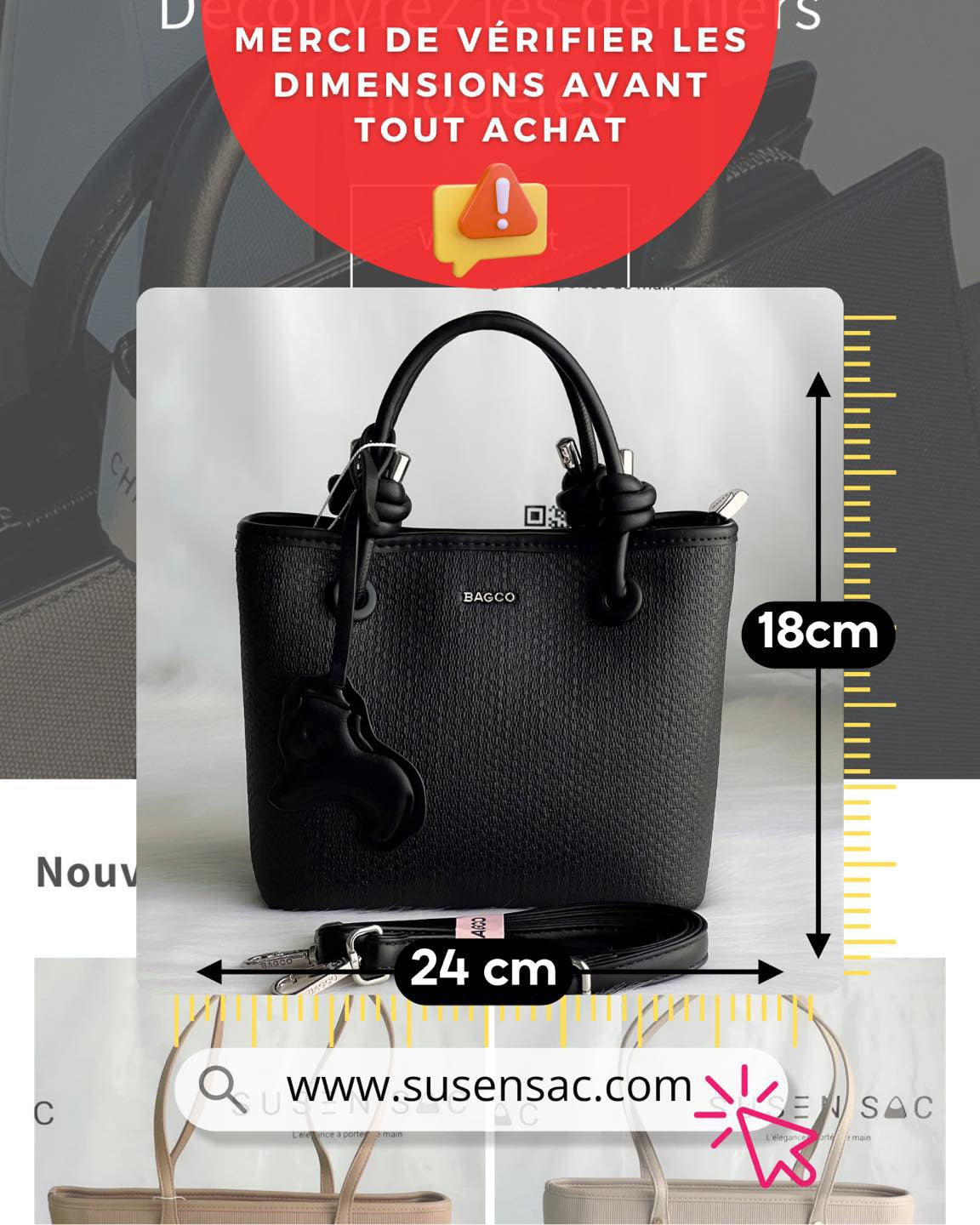 Sac à main BAGCO – Élégance douce