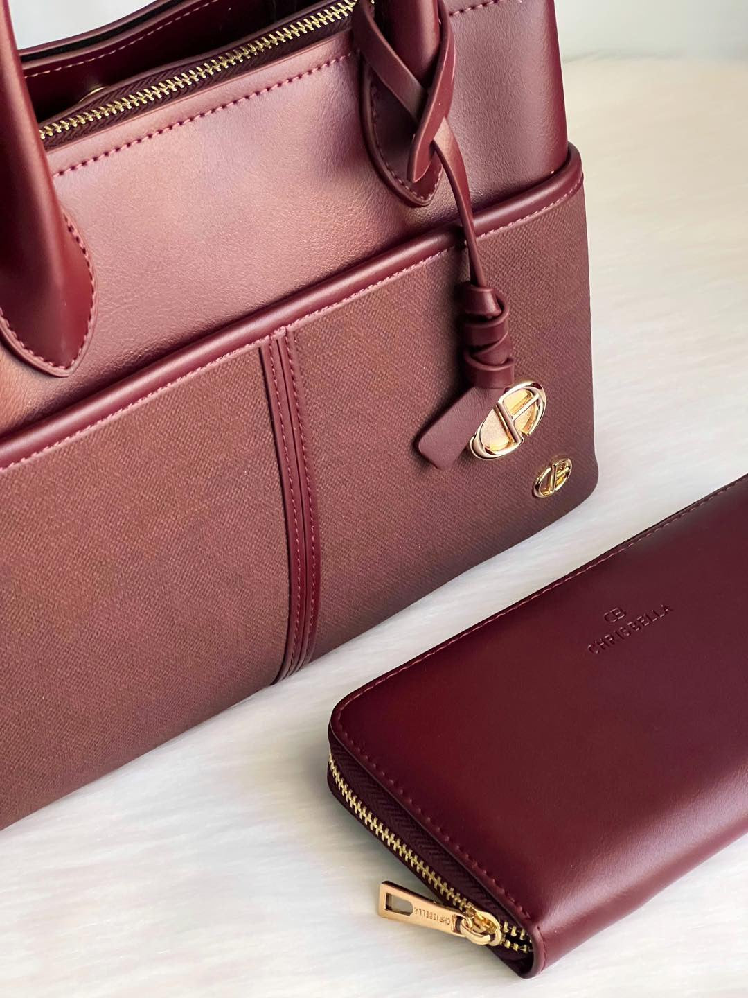 Sac à main Chrisbella avec porte-monnaie assorti – Élégance et praticité au quotidien