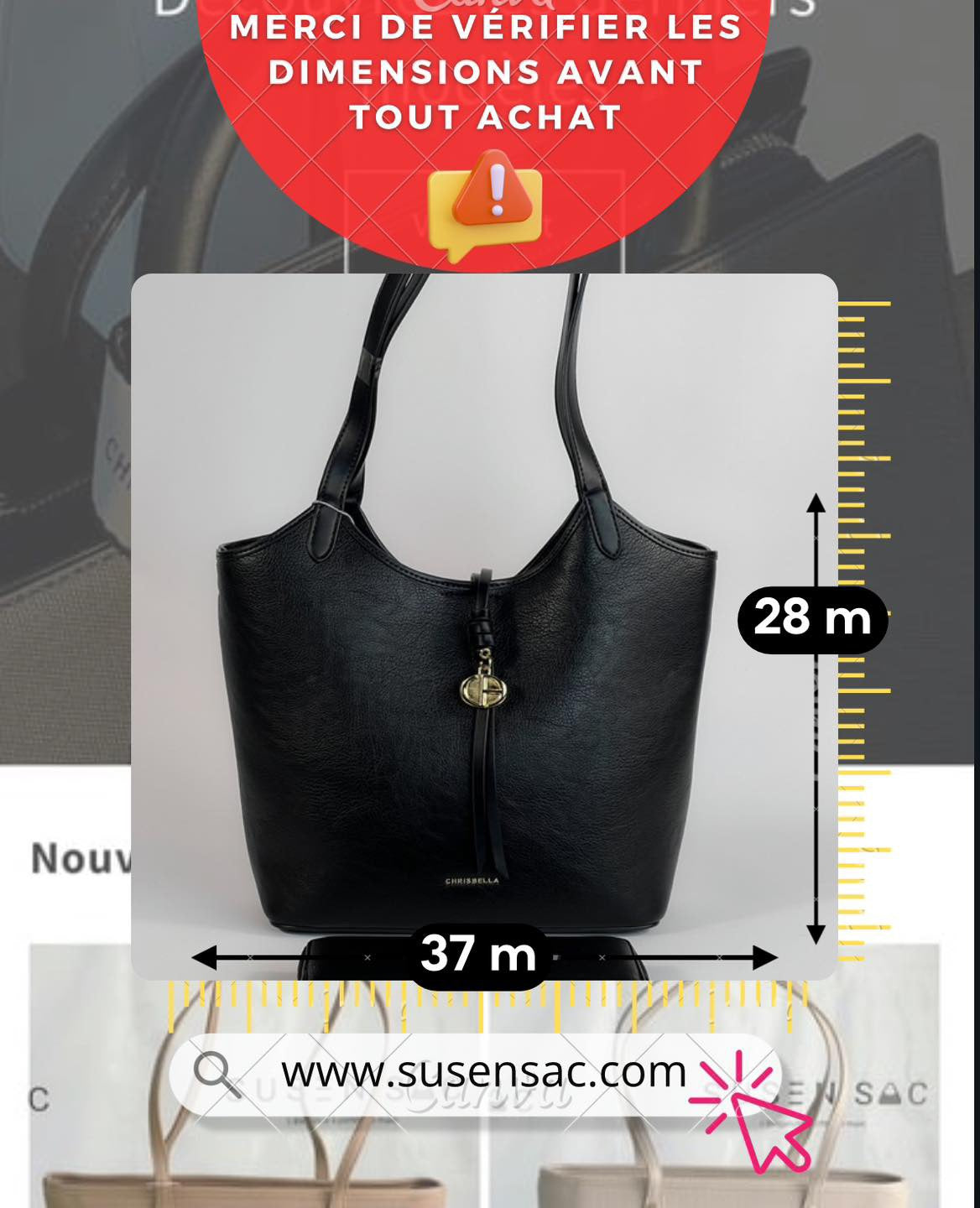 Sac à main Chrisbella avec porte-monnaie – Élégance et praticité au quotidien