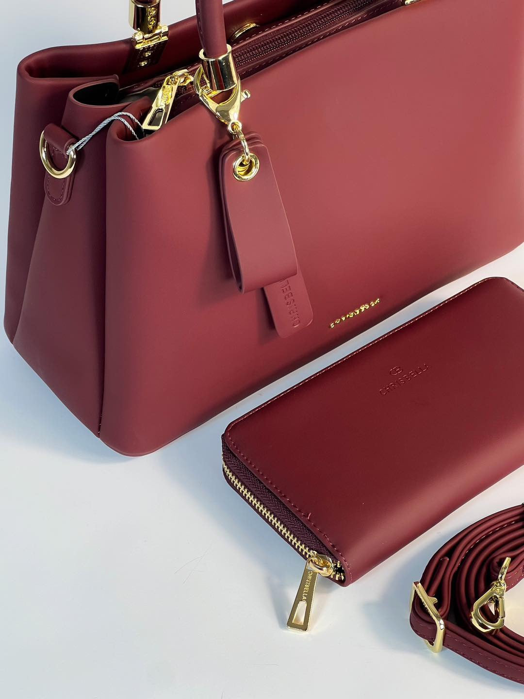 Sac à main Chrisbella avec pochette assortie – Élégance et praticité
