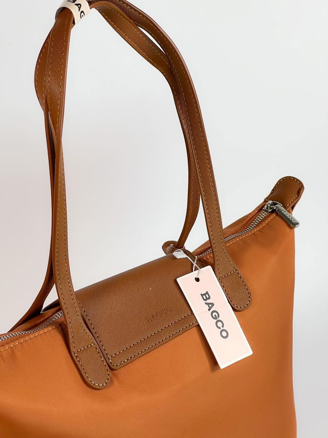 Sac épaule Bagco — style Longchamp, léger et déperlant