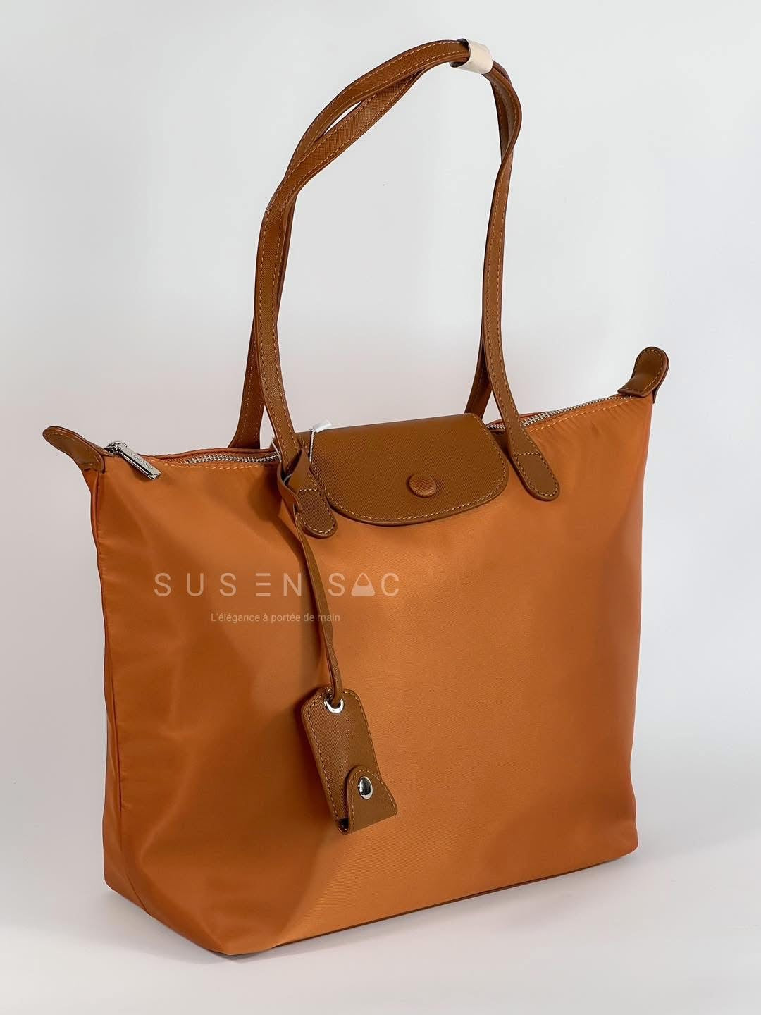 Sac épaule Bagco — style Longchamp, léger et déperlant