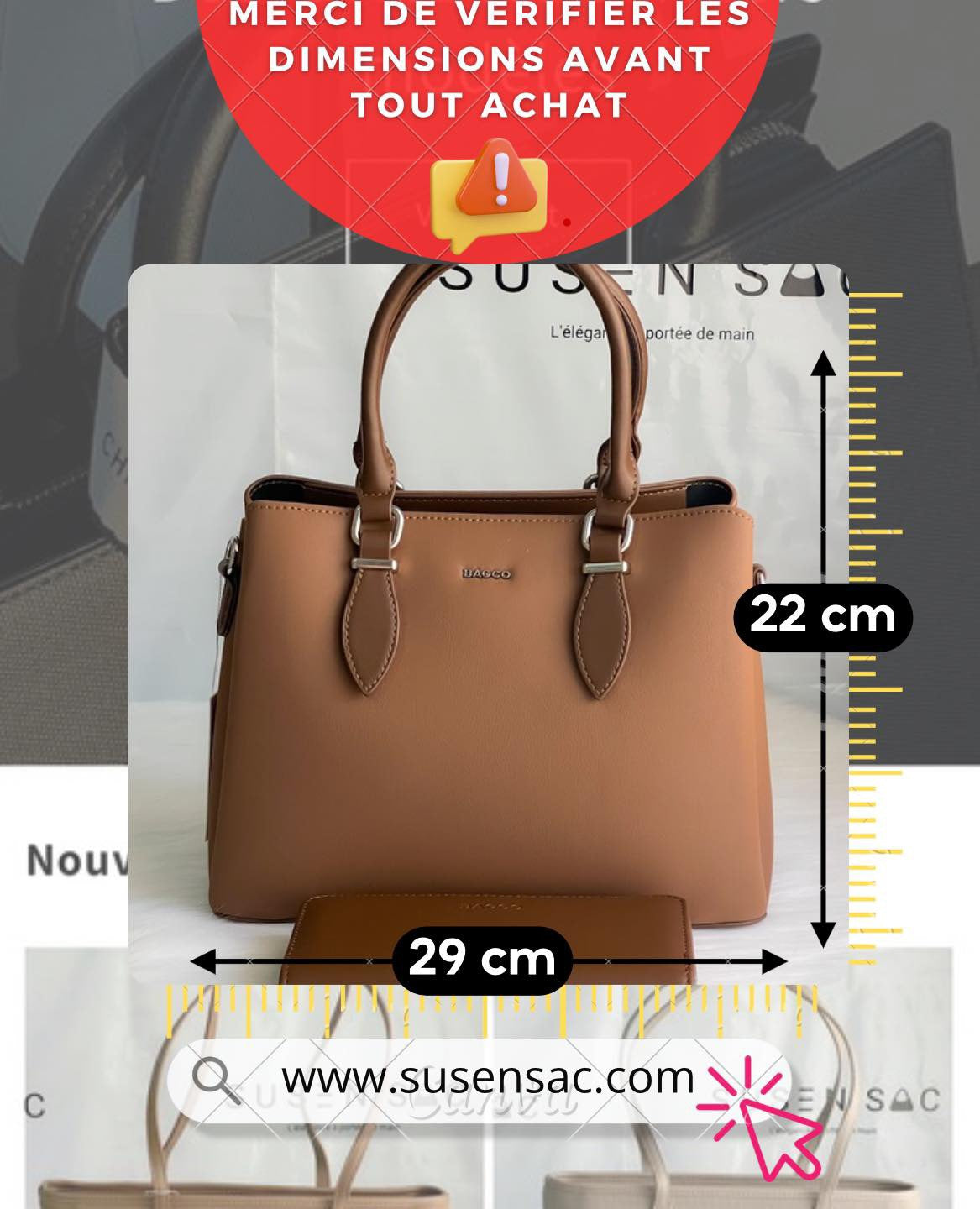 Sac à main femme Bagco – Élégance et praticit