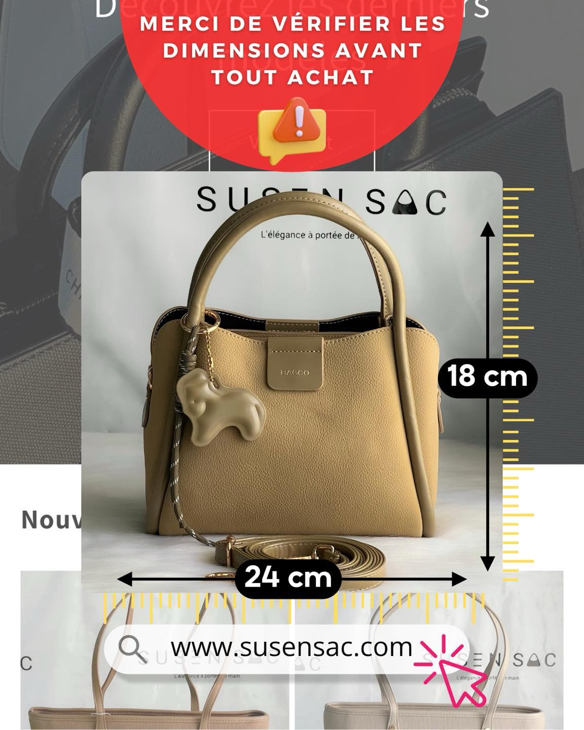 Sac à main BAGCO – Élégance douce et pratique