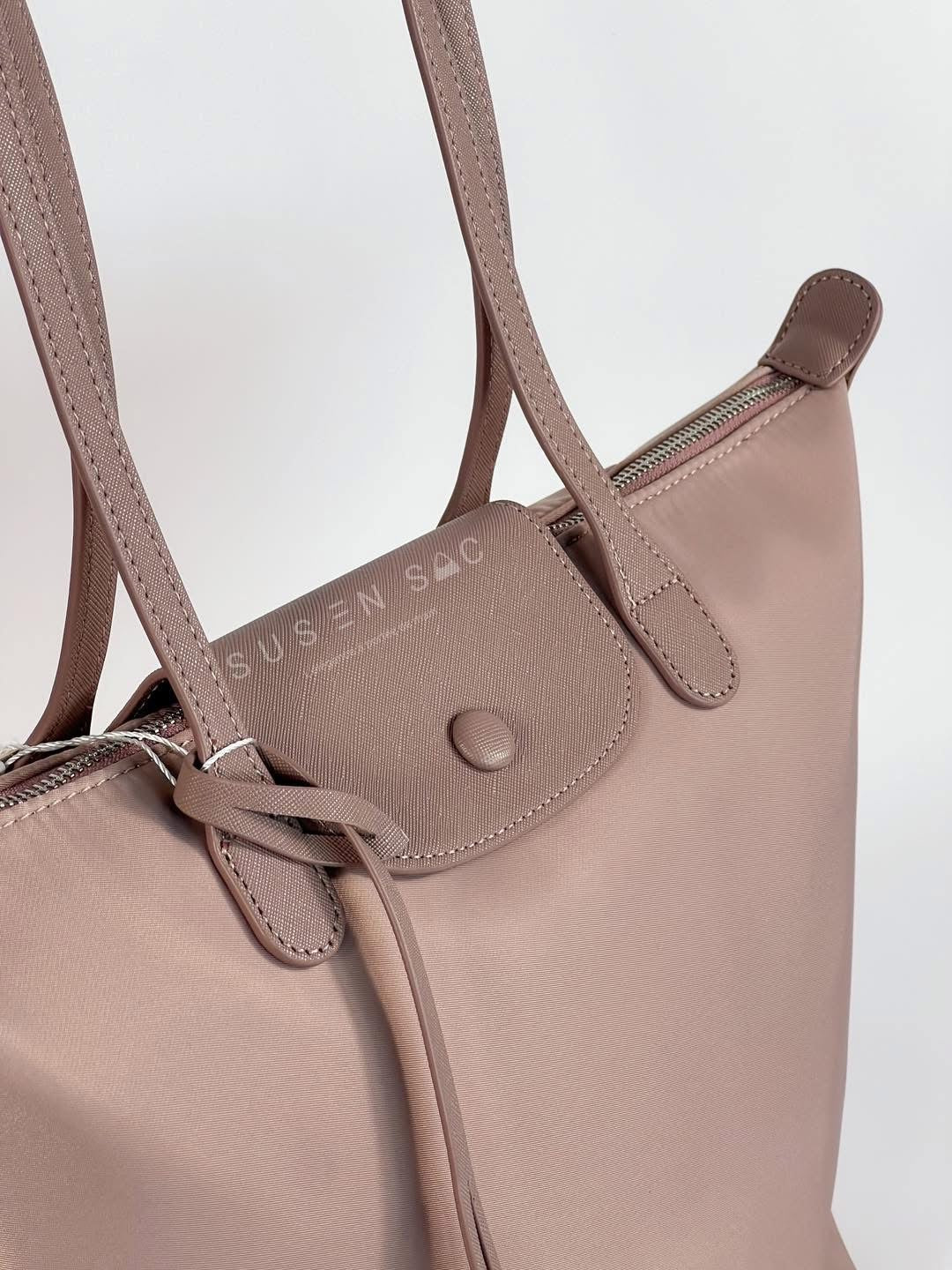 Sac épaule Bagco — style Longchamp, léger et déperlant