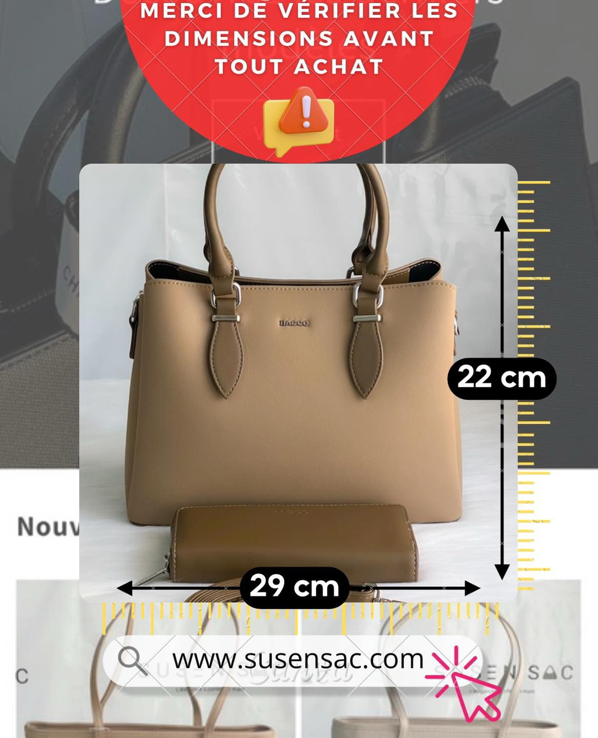 Sac à main femme Bagco – Élégance et praticit