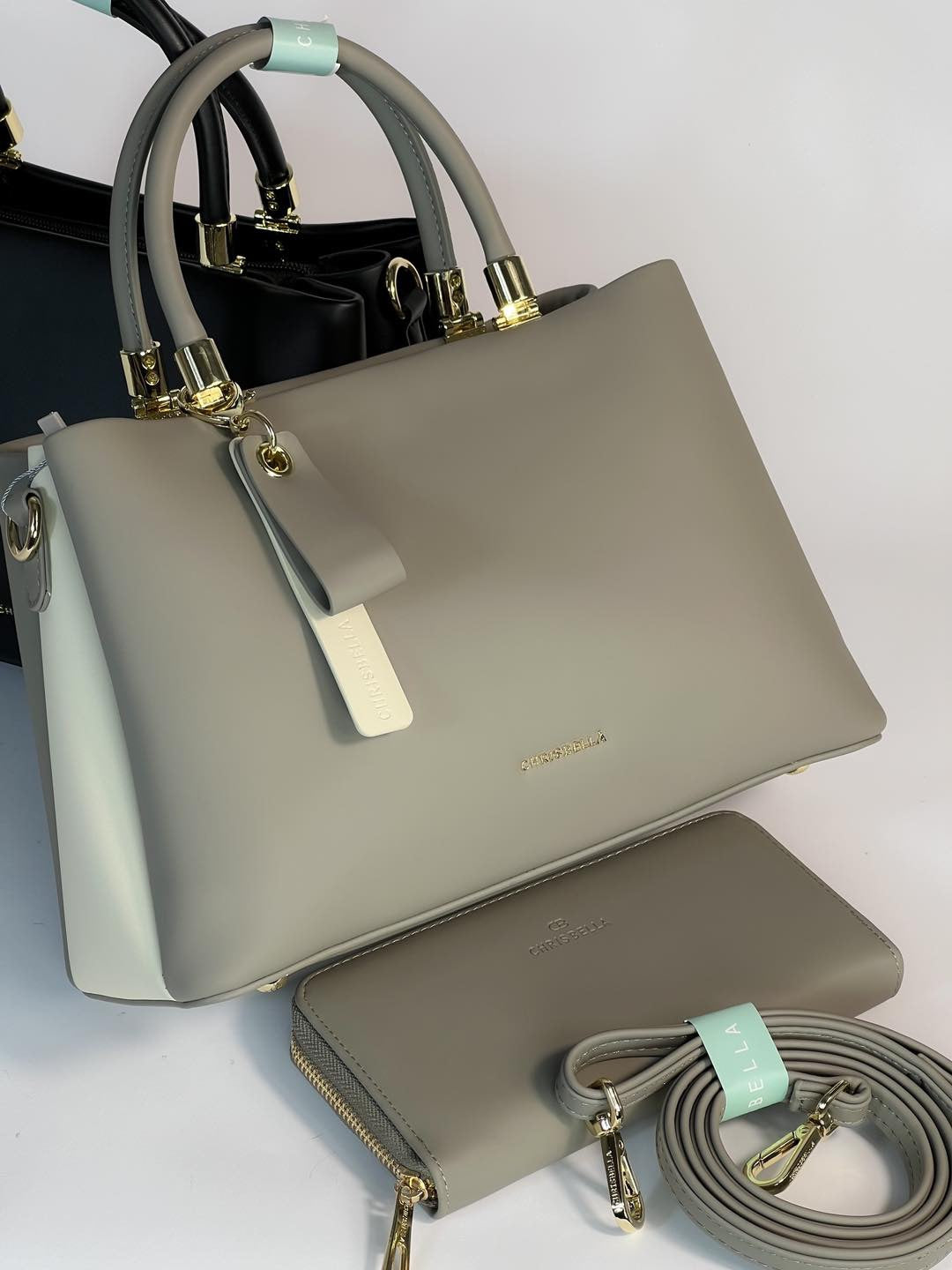 Sac à main Chrisbella avec pochette assortie – Élégance et praticité