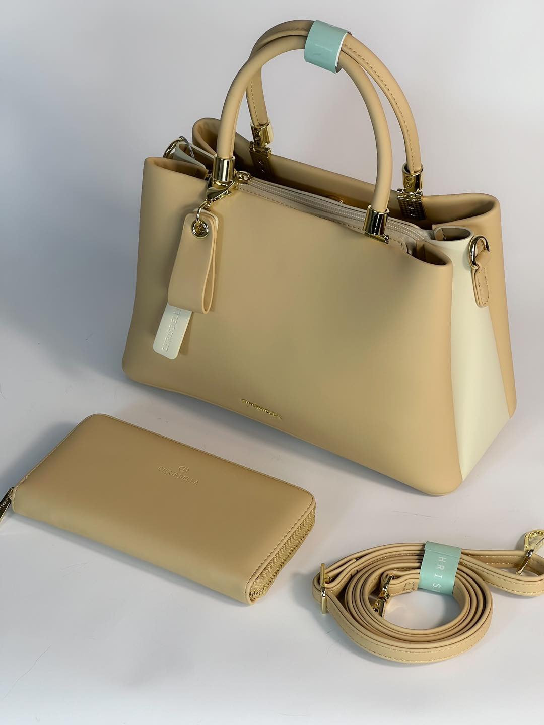 Sac à main Chrisbella avec pochette assortie – Élégance et praticité