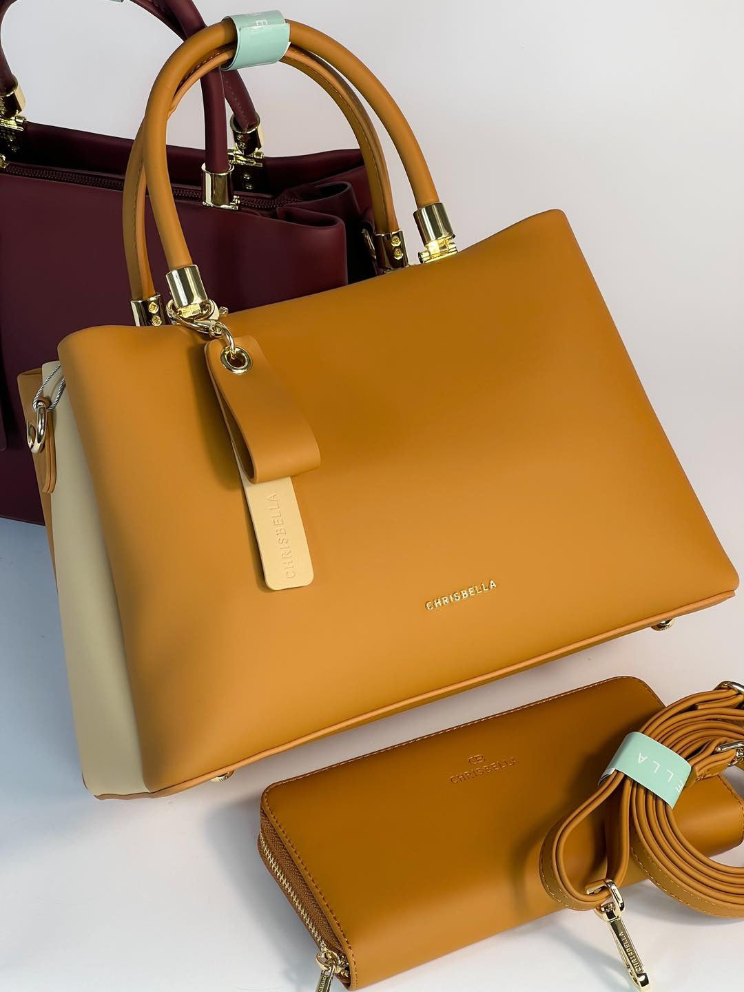 Sac à main Chrisbella avec pochette assortie – Élégance et praticité