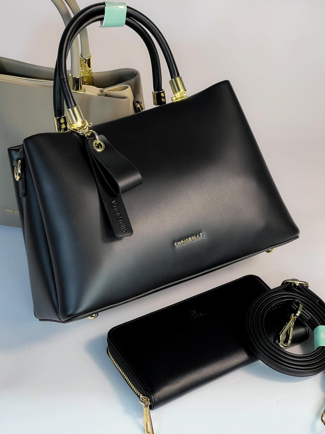 Sac à main Chrisbella avec pochette assortie – Élégance et praticité