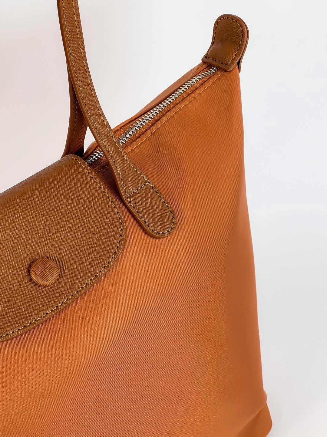 Sac épaule Bagco — style Longchamp, léger et déperlant
