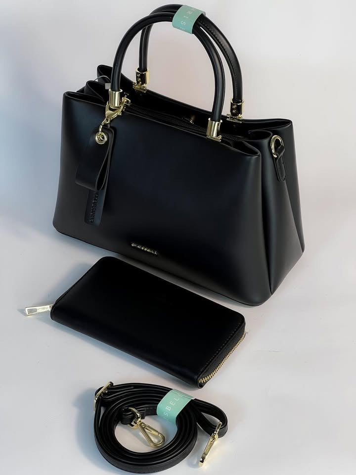 Sac à main Chrisbella avec pochette assortie – Élégance et praticité