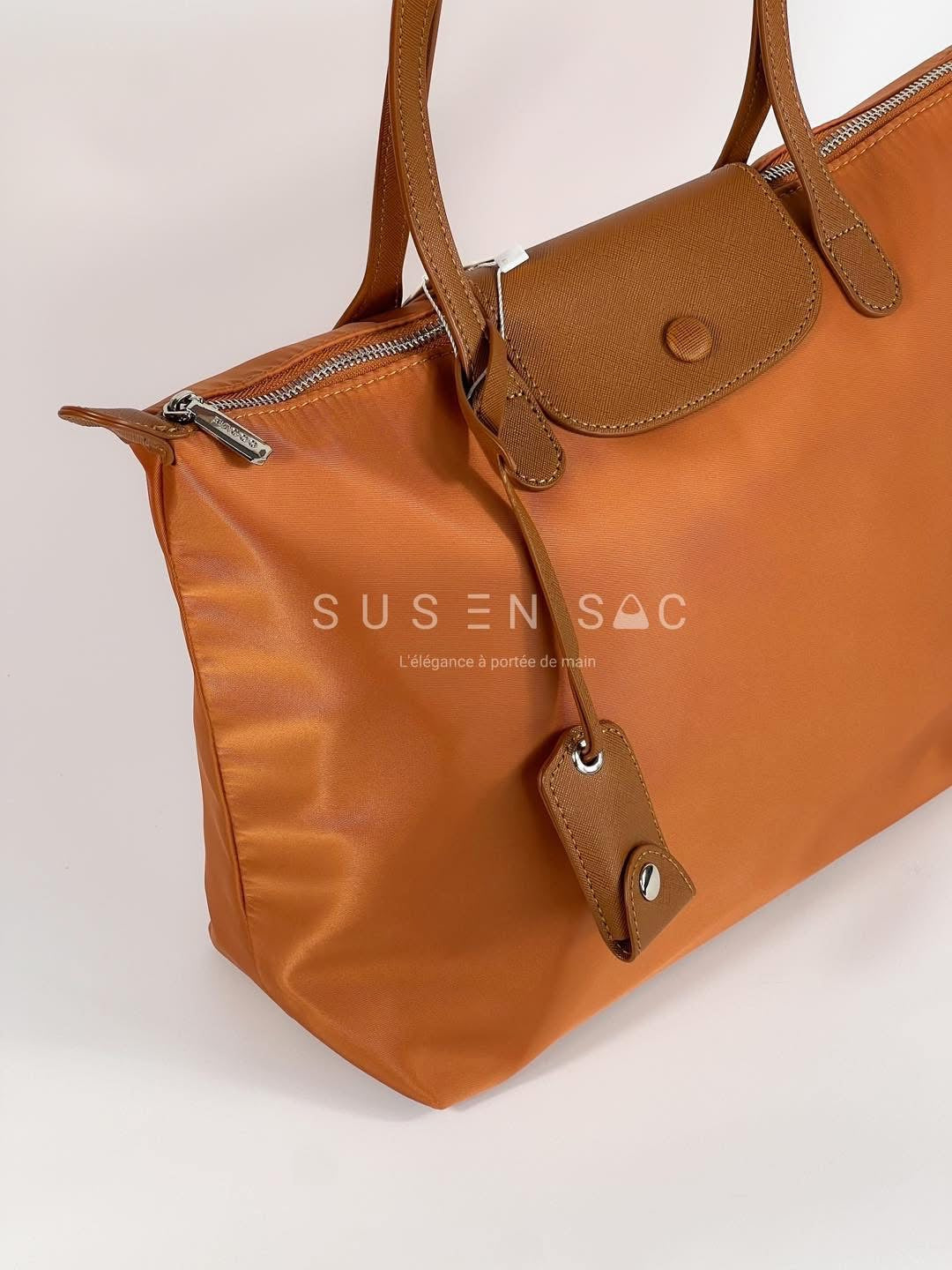 Sac épaule Bagco — style Longchamp, léger et déperlant