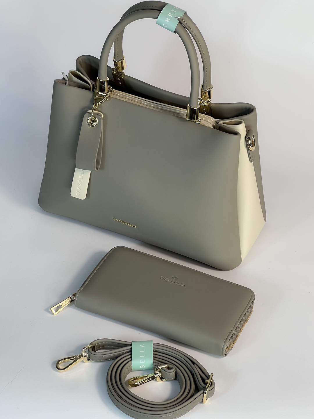 Sac à main Chrisbella avec pochette assortie – Élégance et praticité