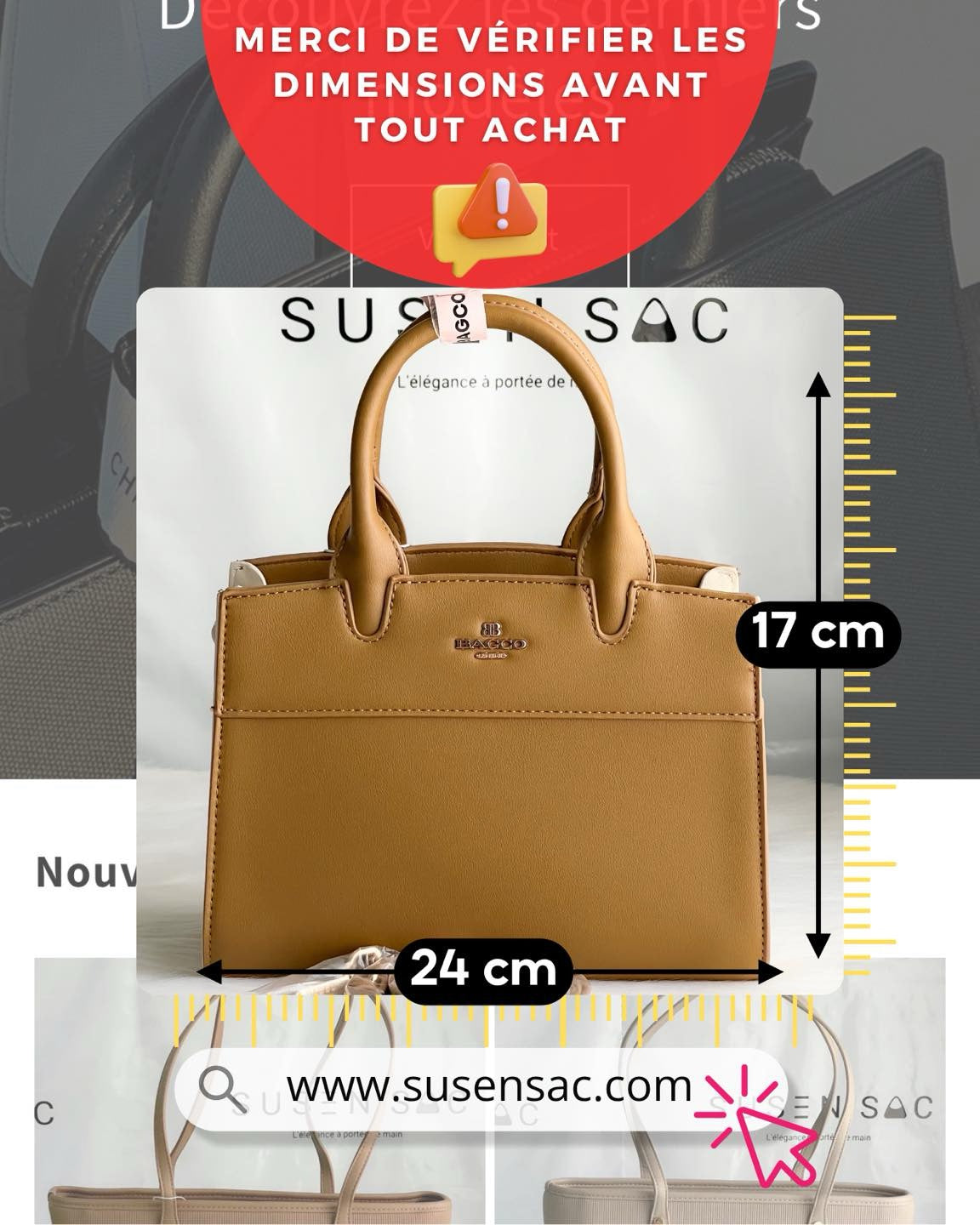 Sac à main BAGCO – Élégance structurée