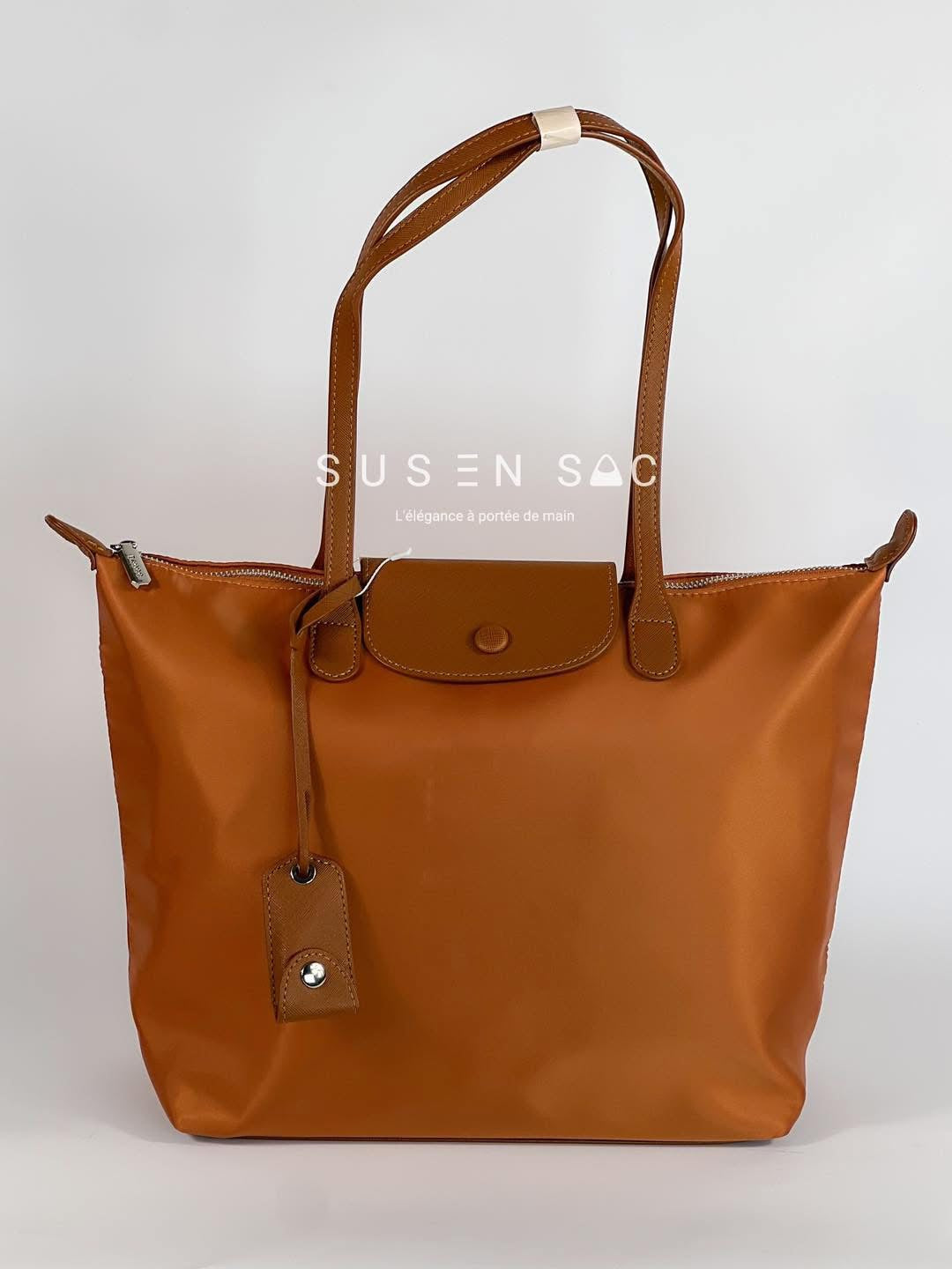 Sac épaule Bagco — style Longchamp, léger et déperlant