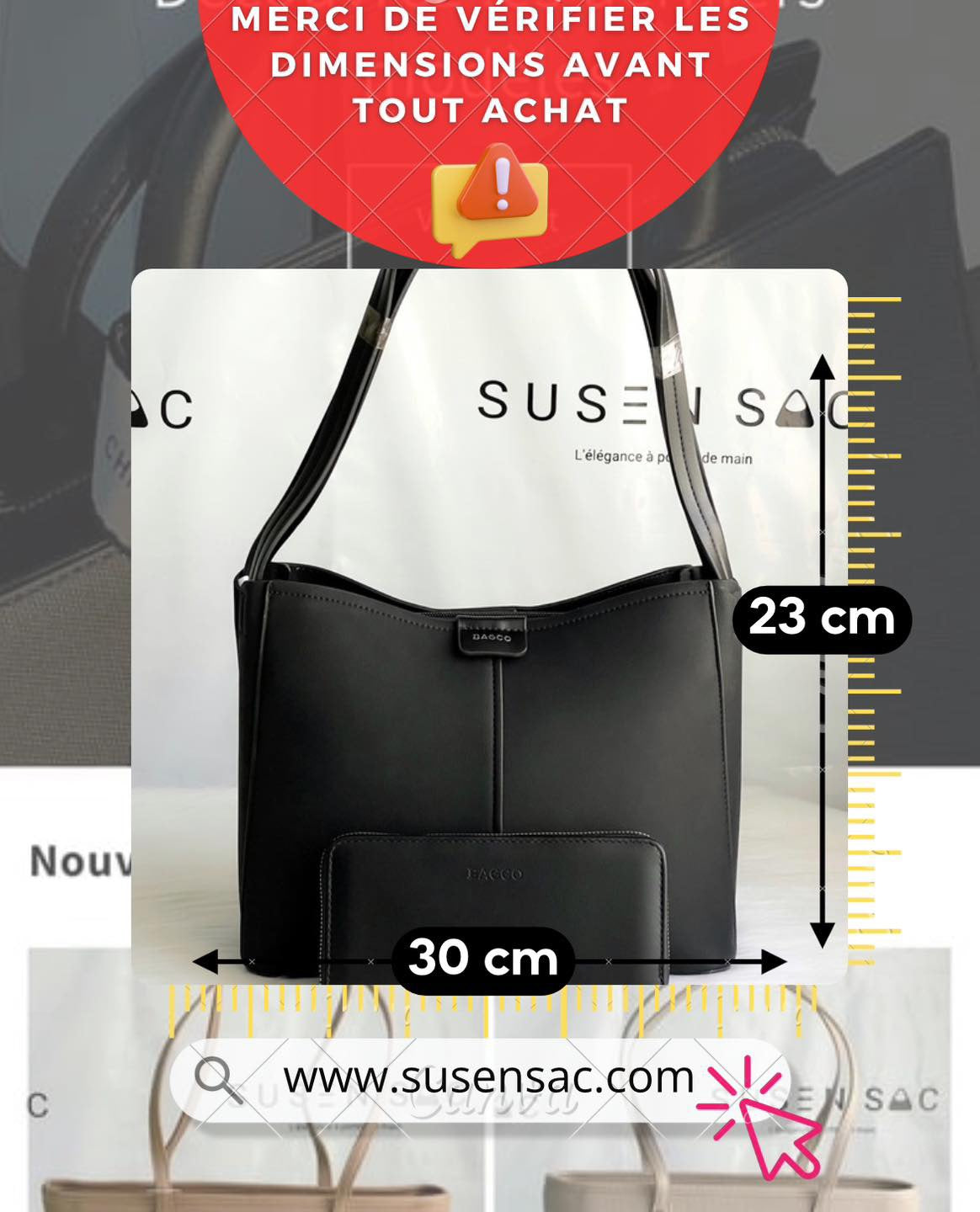 Sac Bagco avec porte-monnaie assorti