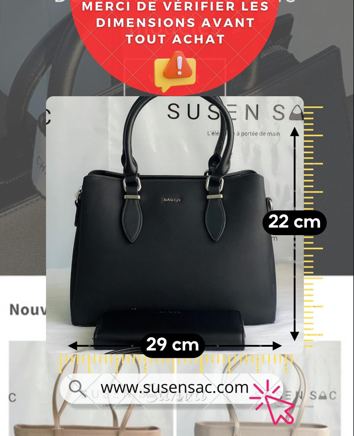 Sac à main femme Bagco – Élégance et praticité