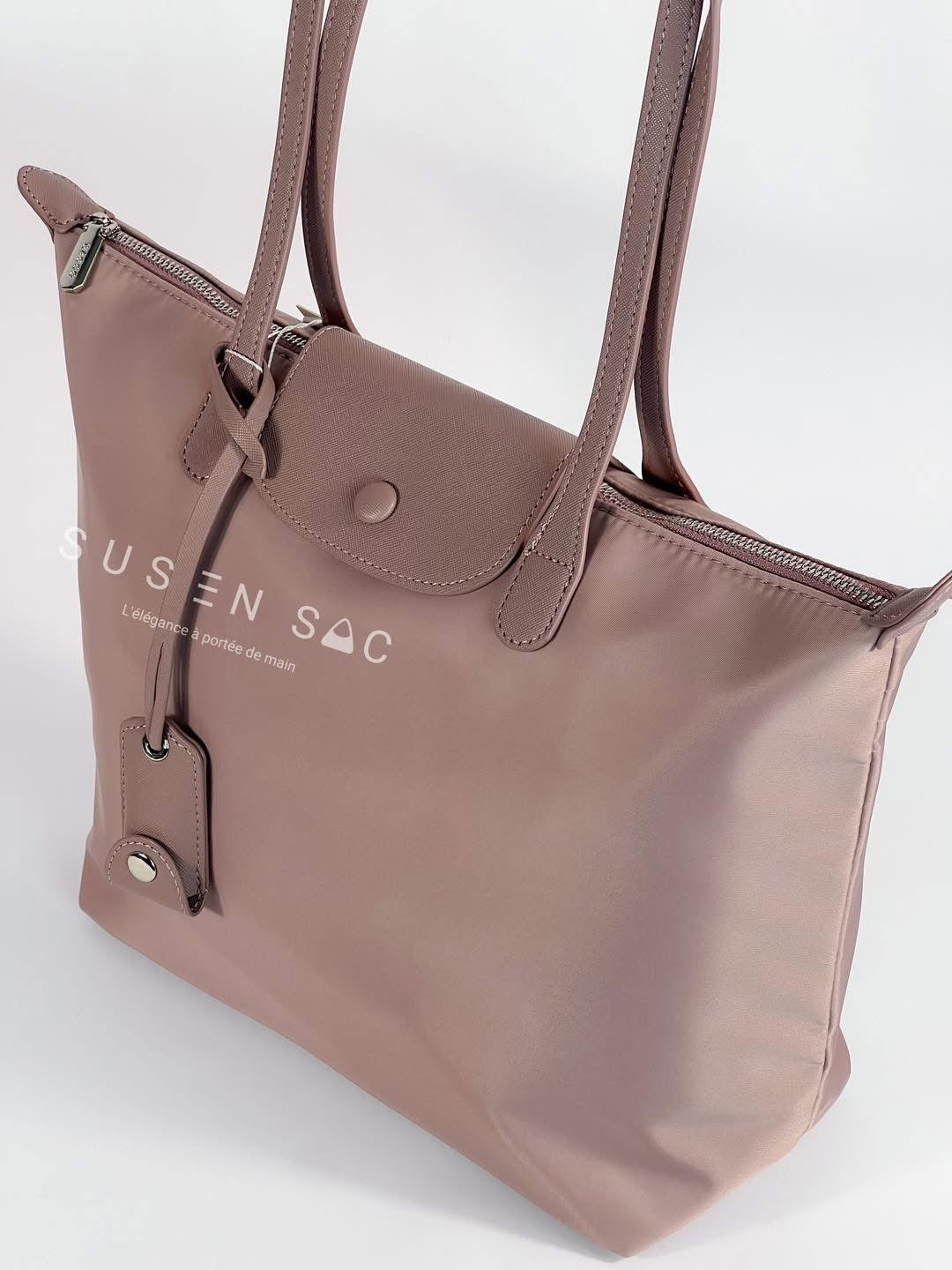 Sac épaule Bagco — style Longchamp, léger et déperlant
