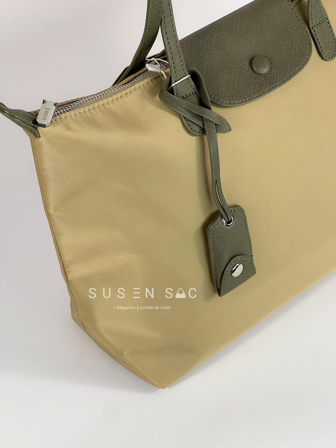 Sac épaule Bagco — style Longchamp, léger et déperlant