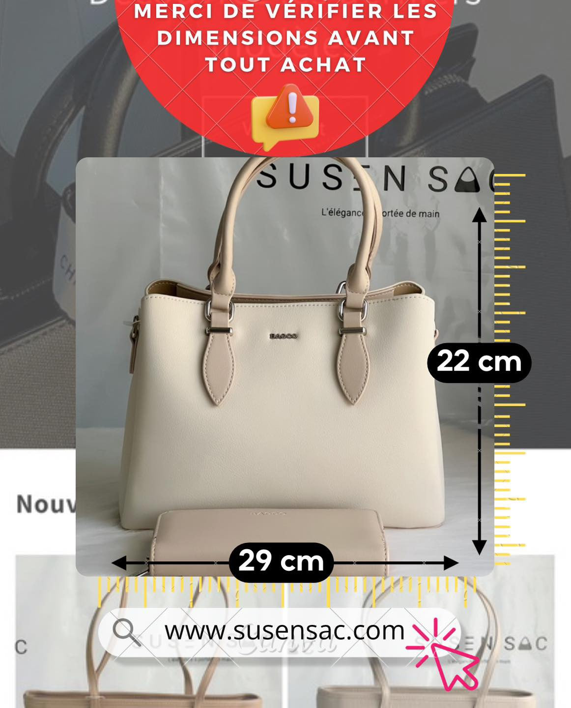 Sac à main femme Bagco – Élégance et praticit