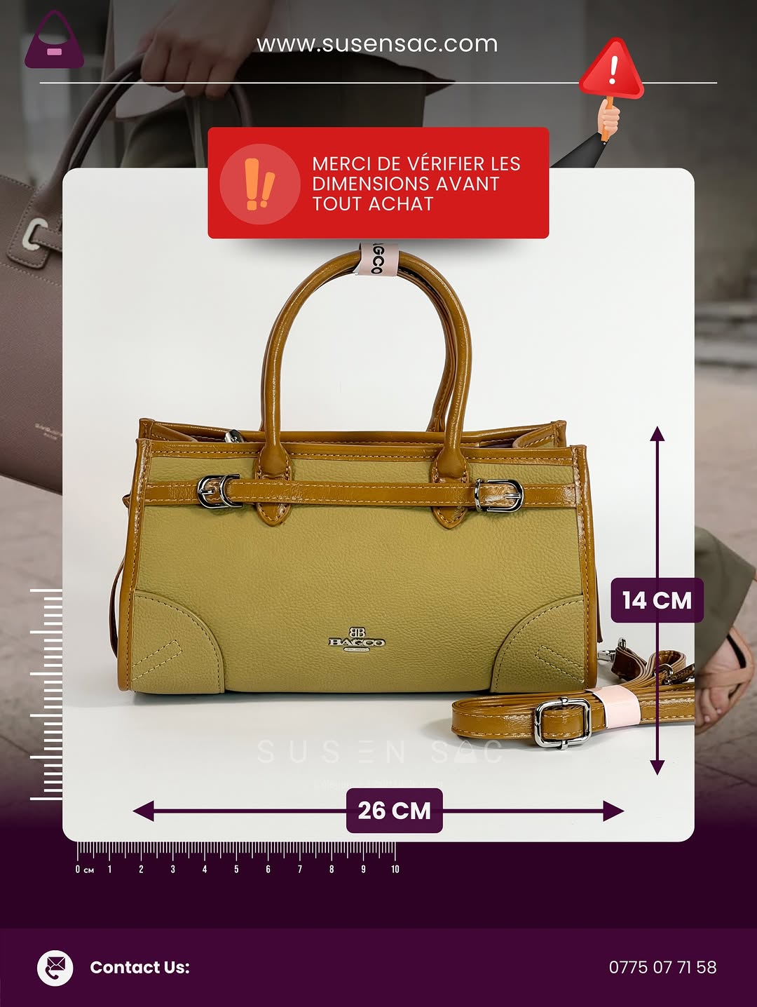Sac à Main BAGCO – Élégance Structurée & Détails Raffinés