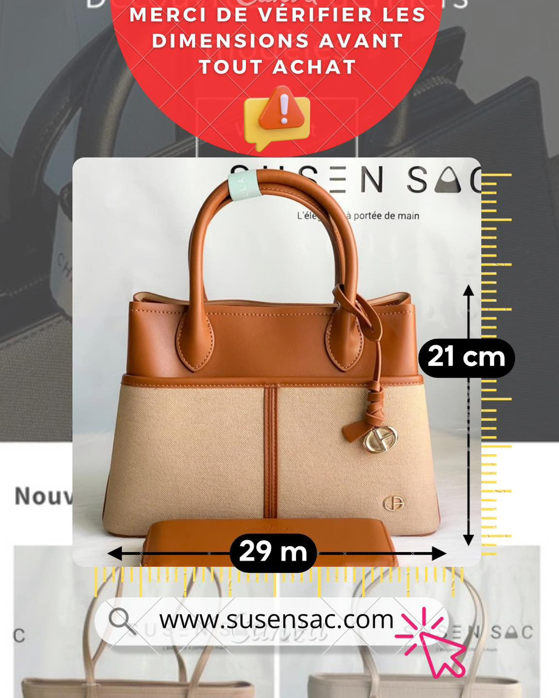 Sac à main Chrisbella avec porte-monnaie assorti – Élégance et praticité au quotidien