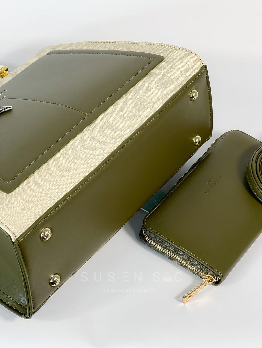 Sac CHRISBELLA – Élégance Structurée & Pochette Assortie