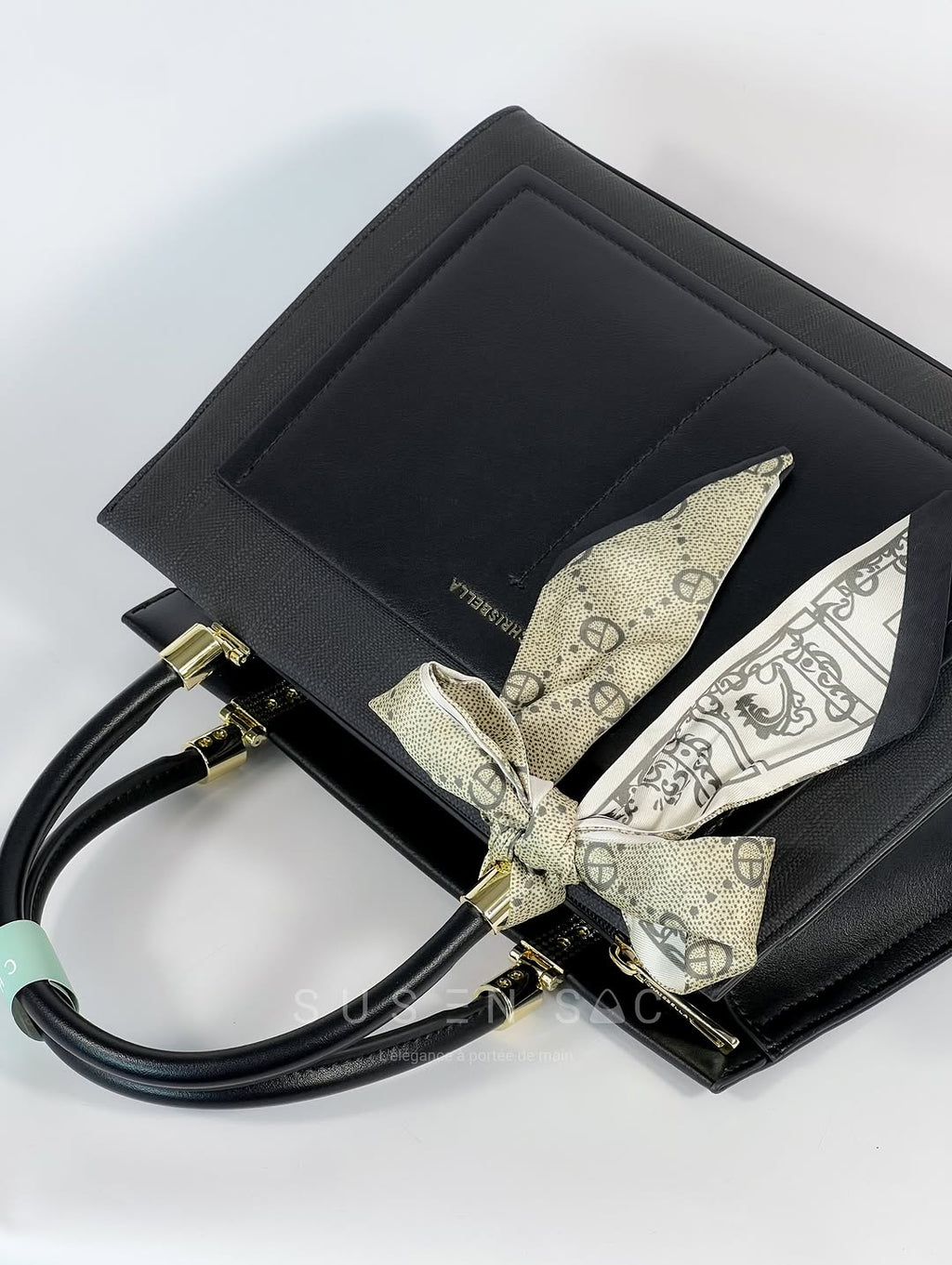 Sac CHRISBELLA – Élégance Structurée & Pochette Assortie