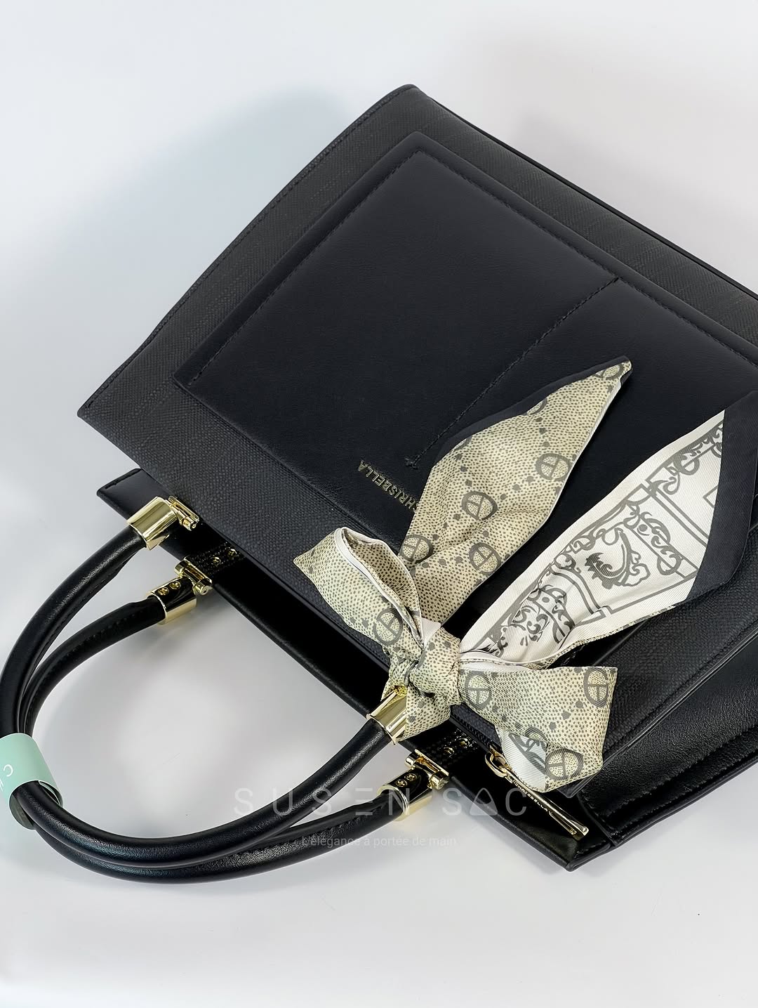 Sac CHRISBELLA – Élégance Structurée & Pochette Assortie
