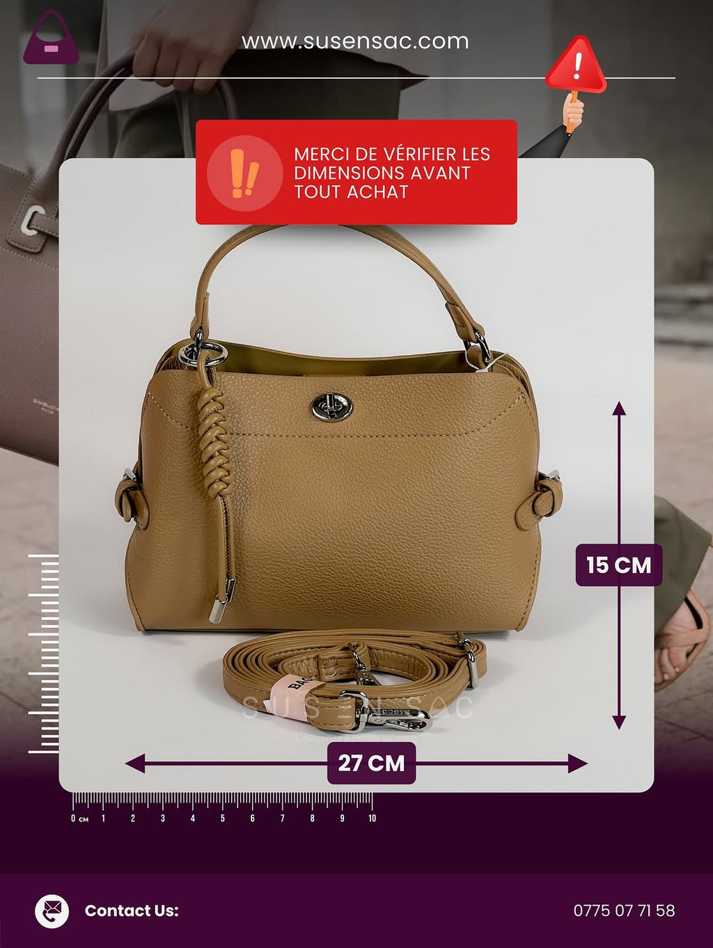 Sac à Main BAGCO – Élégance & Détails Raffinés