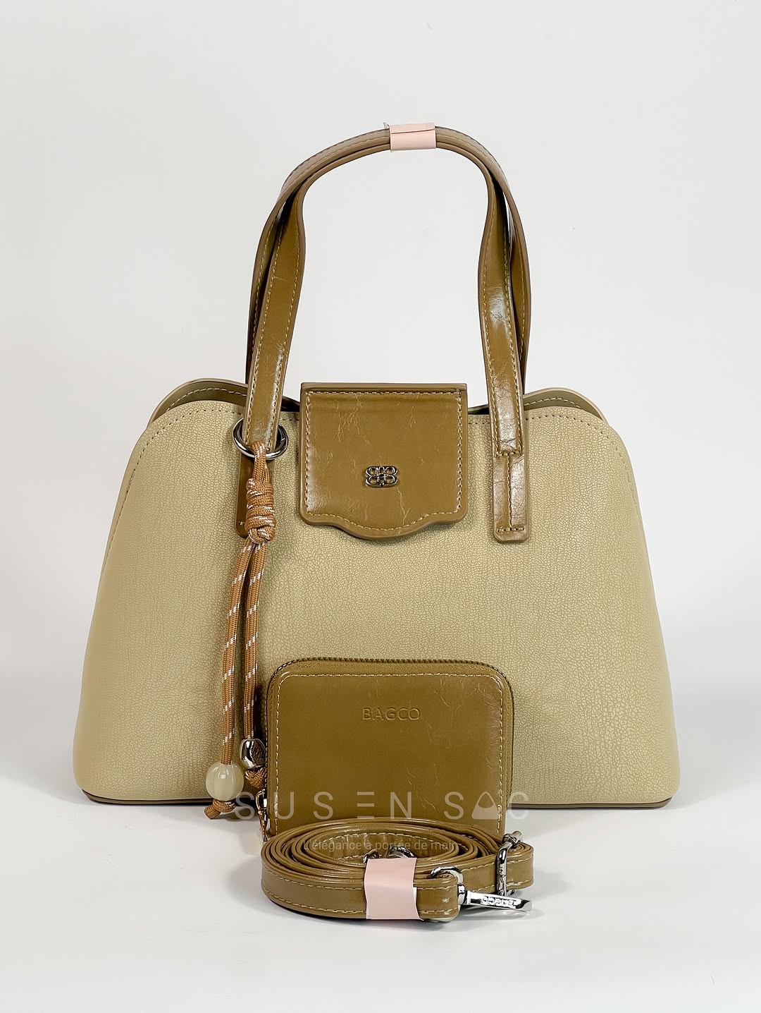 Sac à Main BAGCO Élégance Premium – Design Structuré avec Portefeuille Assorti