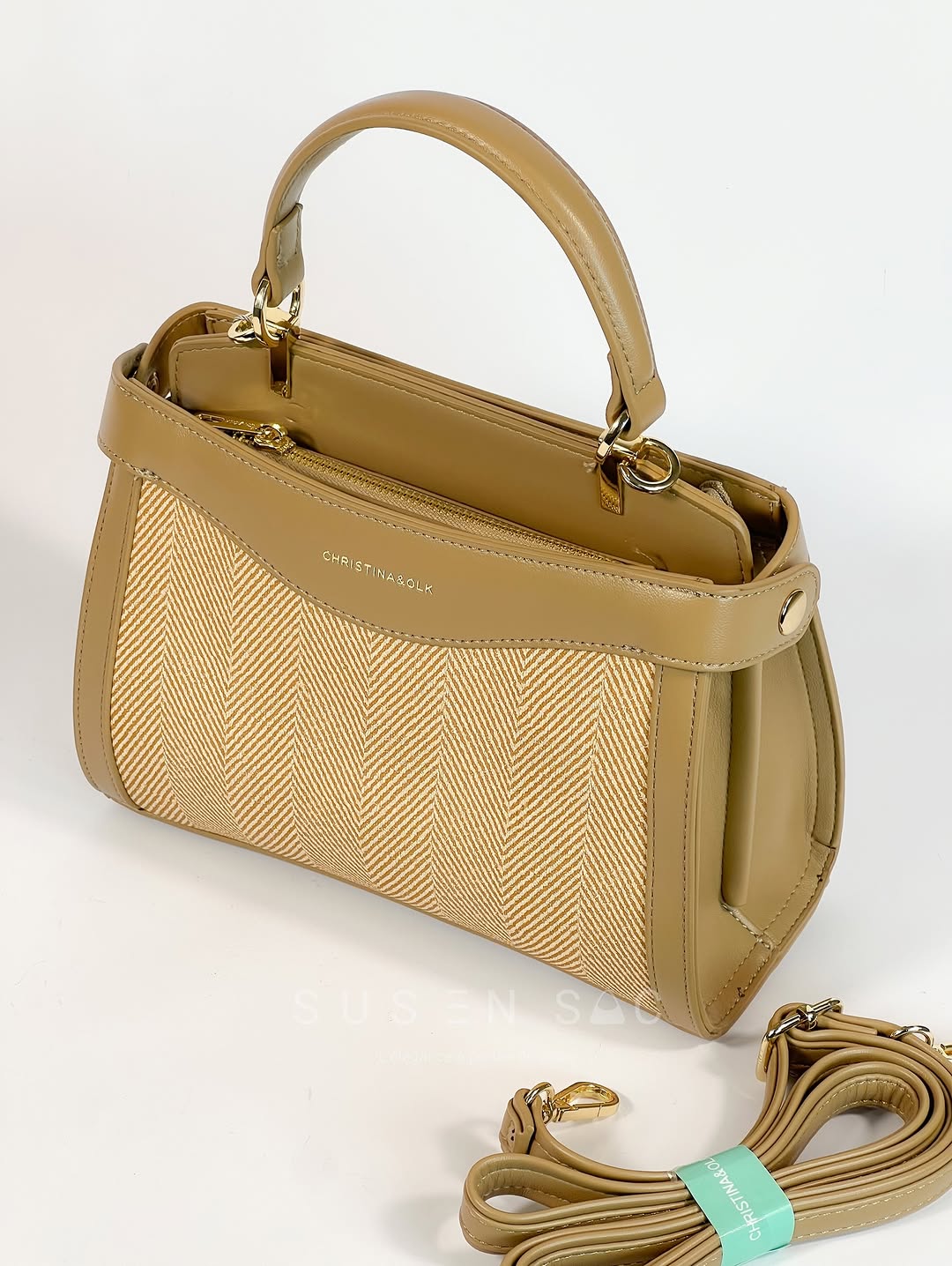 Sac à Main CHRISTINA OLK – Élégance Compacte & Texture Raffinée