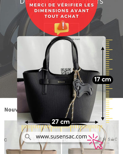 Sac à main BAGCO avec pochette – Élégance minimaliste