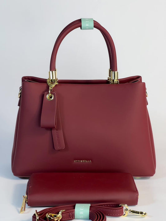 Sac à main Chrisbella avec pochette assortie – Élégance et praticité