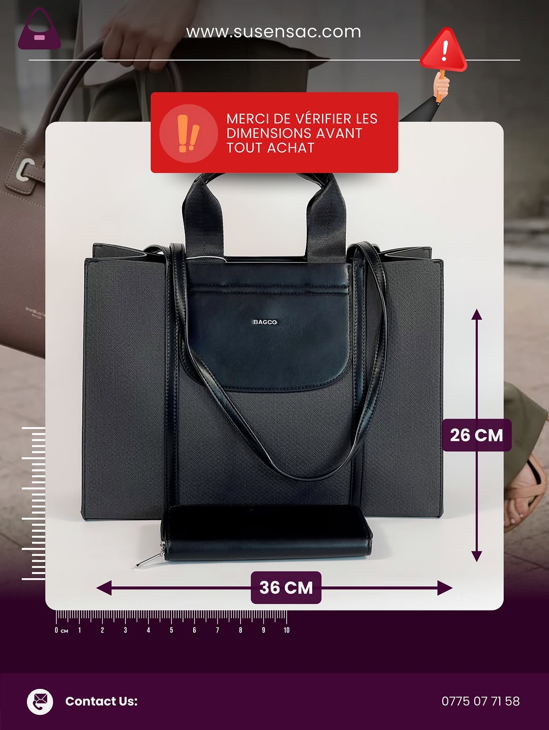 Sac BAGCO – Élégance Casual & Grande Capacité