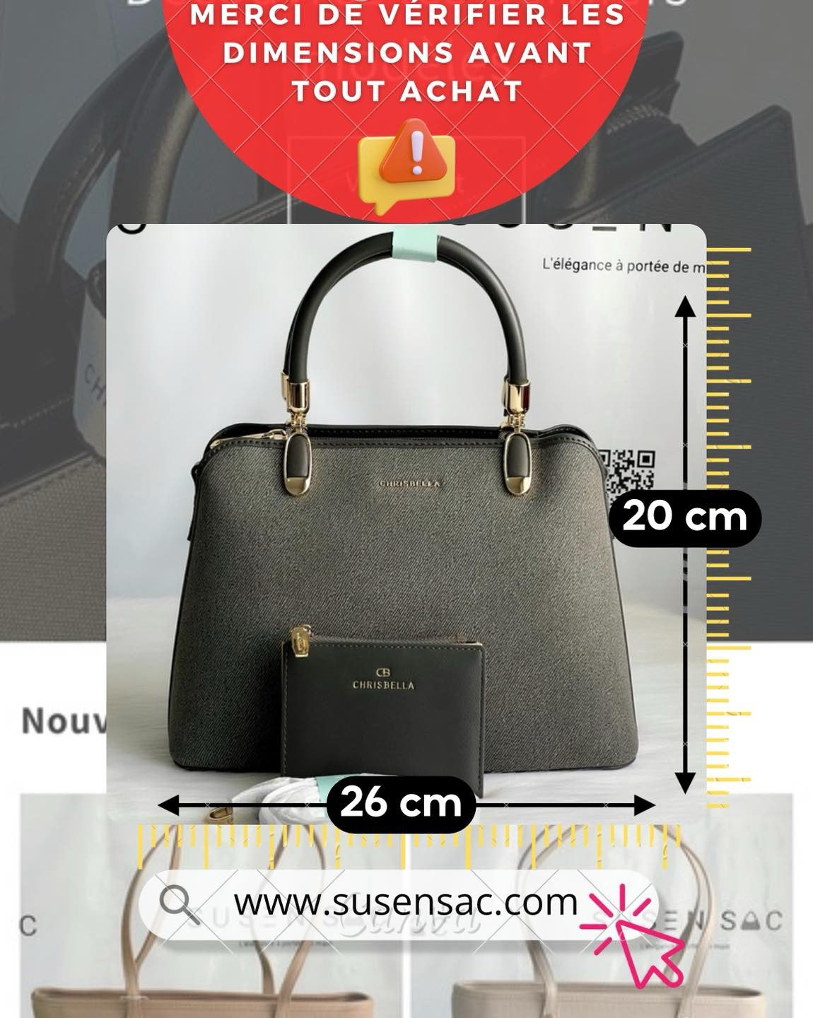 Sac à main Chrisbella – Élégance intemporelle