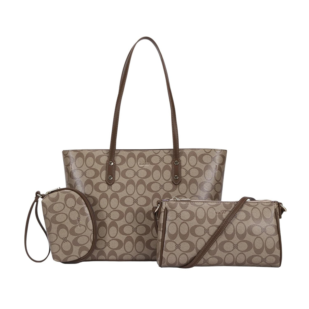 Sac à Main BAGCO 3 Pièces – Grand Sac Cabas + Bandoulière + Pochette Élégante