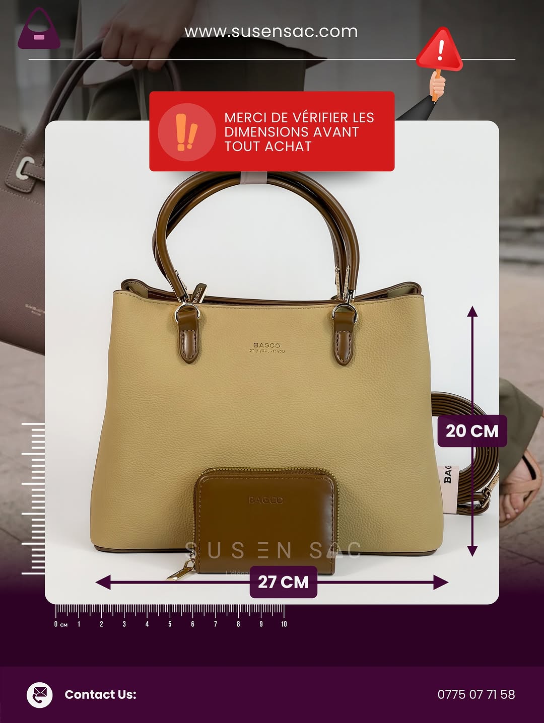 Sac à main BAGCO – Élégance fonctionnelle au quotidien