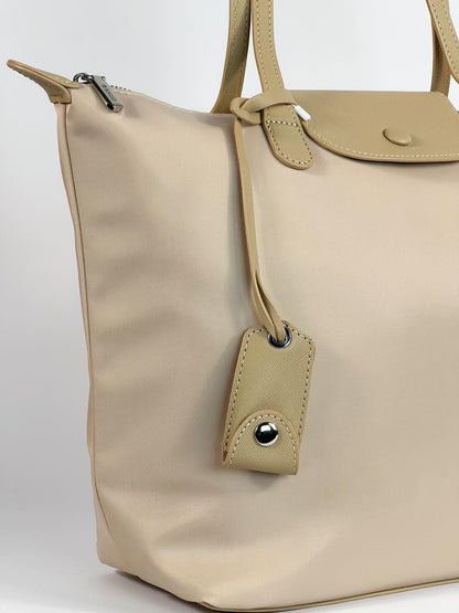 Sac épaule Bagco — style Longchamp, léger et déperlant