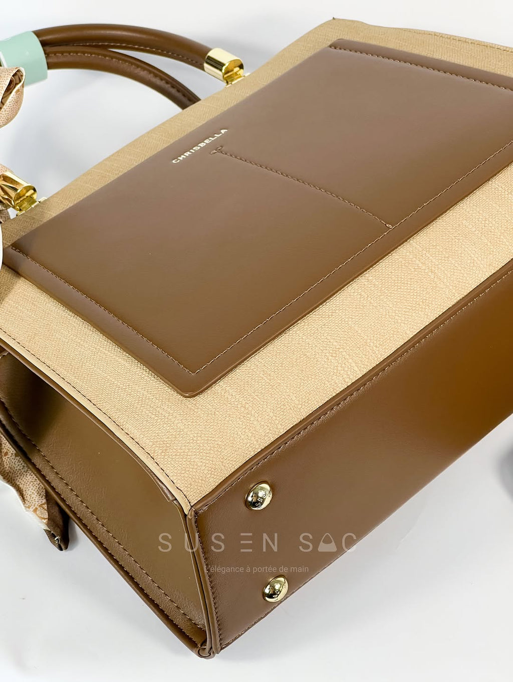 Sac CHRISBELLA – Élégance Structurée & Pochette Assortie