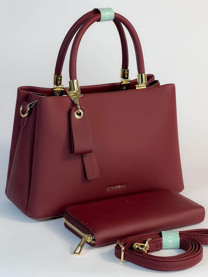 Sac à main Chrisbella avec pochette assortie – Élégance et praticité