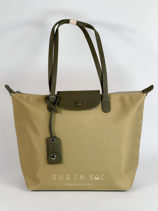 Sac épaule Bagco — style Longchamp, léger et déperlant