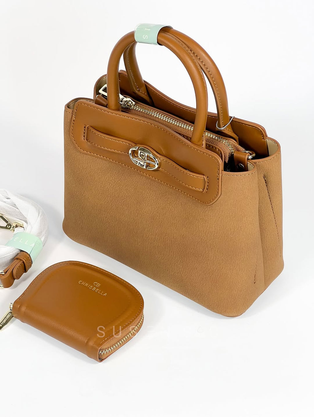 Sac CHRISBELLA – Élégance Structurée & Pochette Assortie
