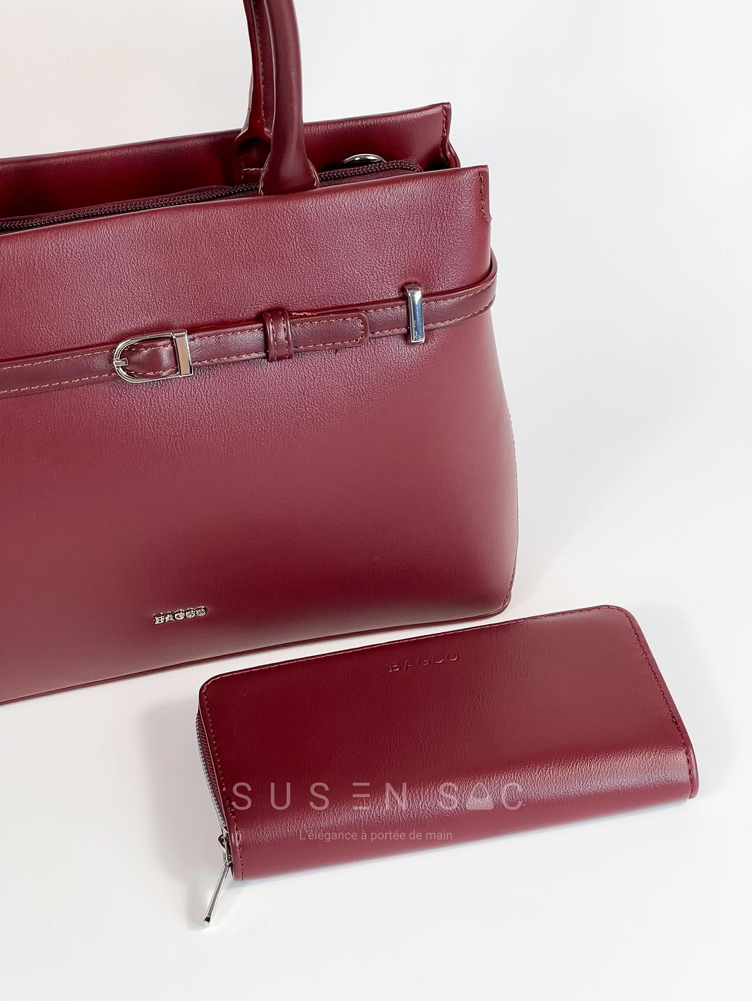 Sac à Main BAGCO Élégance Premium – Design Structuré avec Portefeuille Assorti